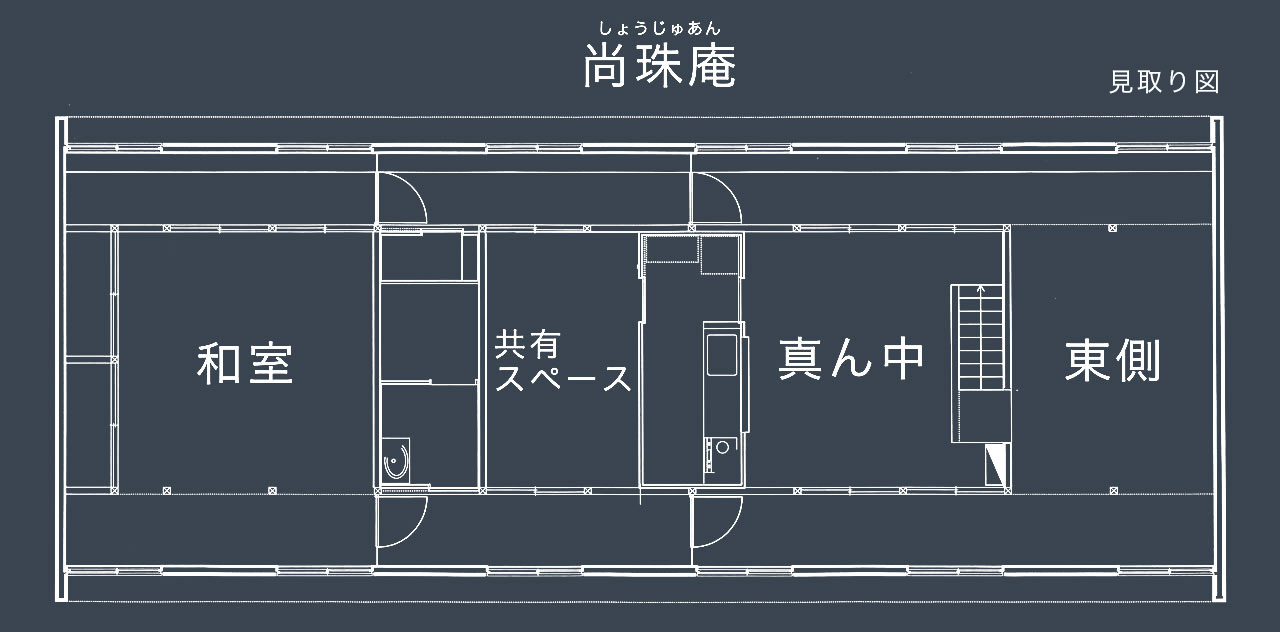 尚珠庵の見取り図